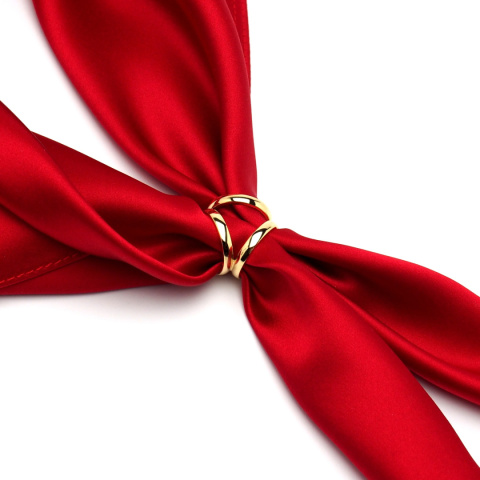 Srebrna pozłacana apaszetka mniejsza (pr. 925)