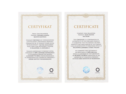 Apaszka jedwabna, ręcznie malowana, Zakochane anturium 90x90cm AM-008