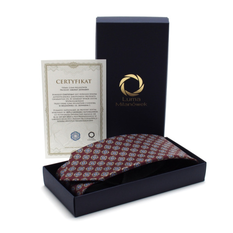 Krawat męski na prezent, z certyfikatem