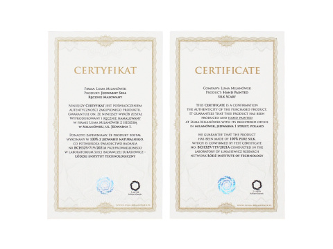 SZ-097 Blue-green silk long scarf hand-painted, 170x45 cm