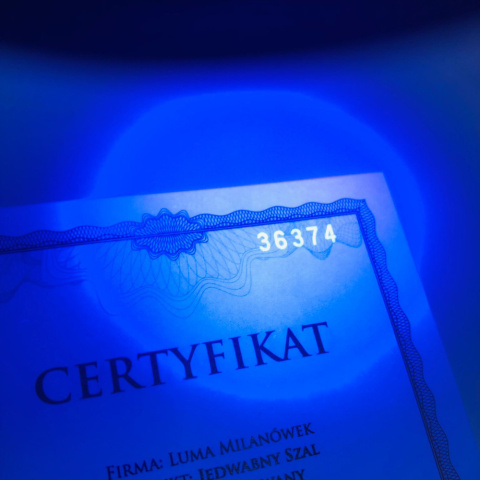 Jedwabna gawroszka dwustronna w geometryczne wzory 53x53cm AD5-002