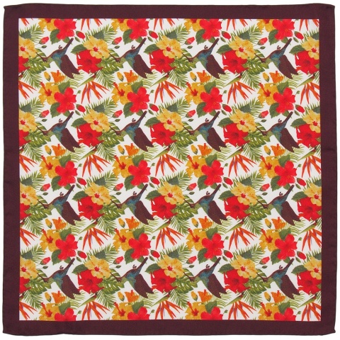 Poszetka jedwabna, dodatek do garnituru, prezent dla mężczyzny, 30x30 cm