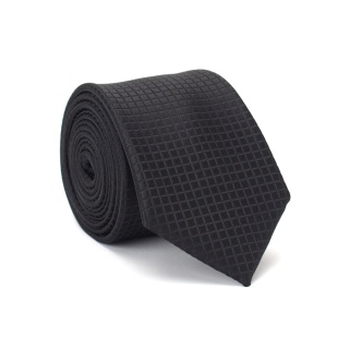 KP-06 Black Microfiber Tie, Tie Factory