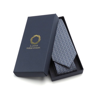 IT-011 Italian silk tie, print, free pack