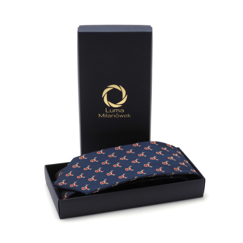 Krawat świąteczny z reniferem Rudolfem KM-140