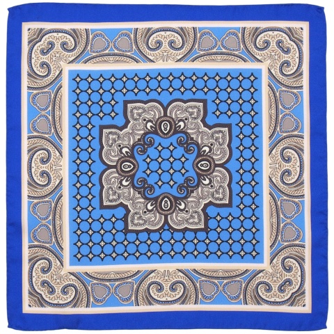 Poszetka jedwabna, dodatek do garnituru, prezent dla mężczyzny, 30x30 cm