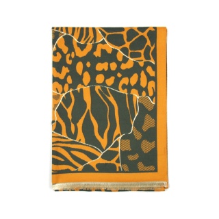 Animal pattern scarf, thick women's winter scarf 190x65cm