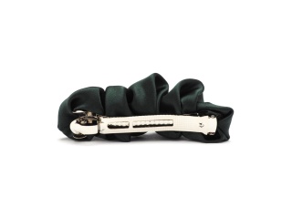 Silk hairpin in military green color