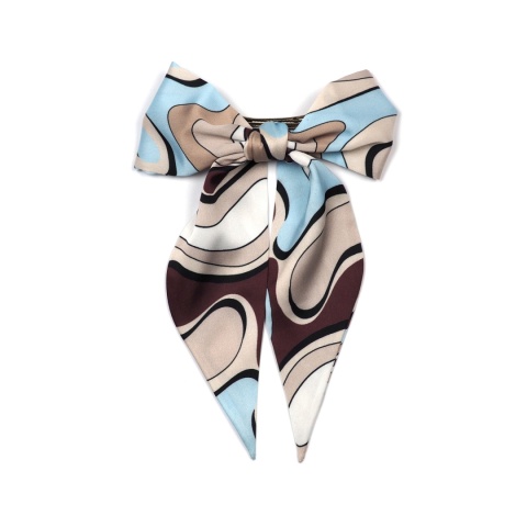 Spinka z kokardą Beżowa Abstrakcja