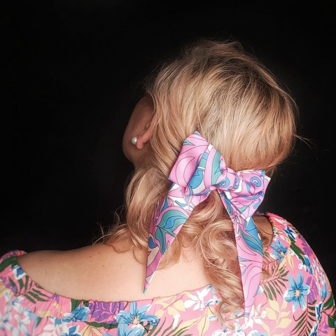 Pink Attitude Hairpin with Bow