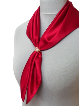 Scarf brooch, scarf clip, scarf jewelry, leaves with cubic zirconia