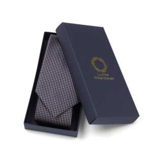 Gray silk jacquard tie KR-032