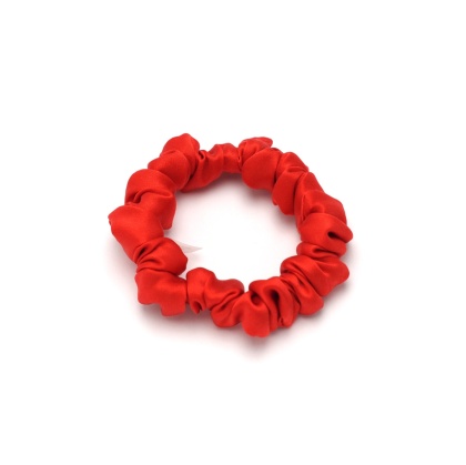 Satin scrunchie scrunchie slim eggplant