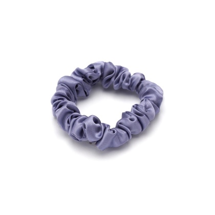 Satin hair scrunchie, slim lavender scrunchie, hair tie