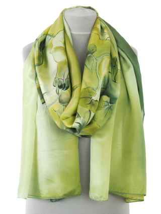 SZM-094 Elegant shawl for evening dress habotai 250x90cm