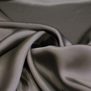 Women's neck scarf made of satin, graphite