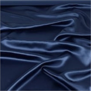 Women's neck gaiter made of satin, navy blue
