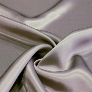 Women's neck scarf made of satin, purple-beige