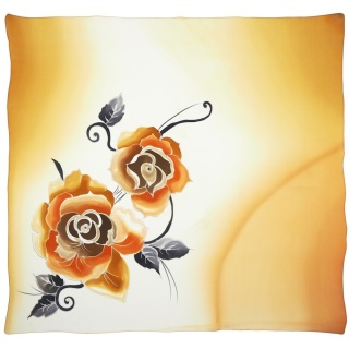 Apaszka jedwabna ręcznie malowana 88x82 cm AM-1023