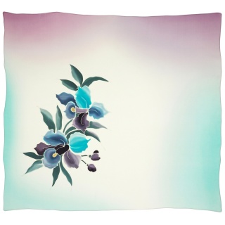 Apaszka jedwabna ręcznie malowana 88x79 cm AM-1050