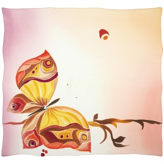 Apaszka jedwabna ręcznie malowana 88x83 cm AM-1025