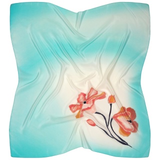 Apaszka jedwabna ręcznie malowana 89x82cm AM-1027