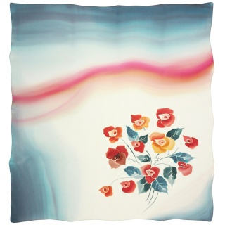 Apaszka jedwabna ręcznie malowana 89x83cm AM-1036b