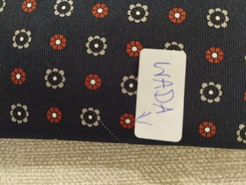 Ekskluzywny krawat męski z modnym geometrycznym wzorem, 100% jedwab