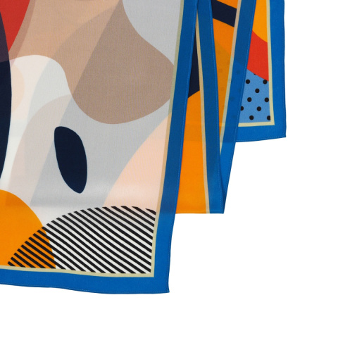Jedwabny szalik dwustronny pop art 145x30cm SDM-05