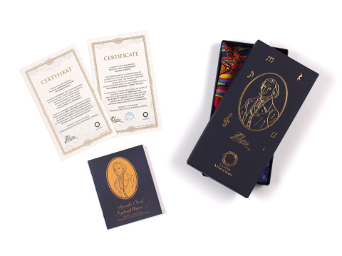 CH-104 Silk pocket square Fryderyk Chopin - 30x30cm