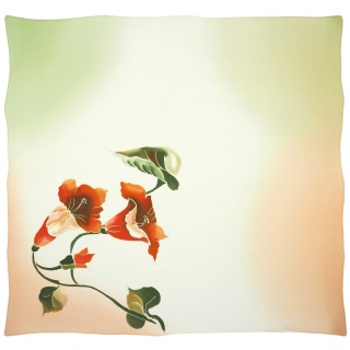 Apaszka jedwabna ręcznie malowana 87x82 cm AM-1057