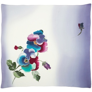 Apaszka jedwabna ręcznie malowana 88x80 cm AM-1048