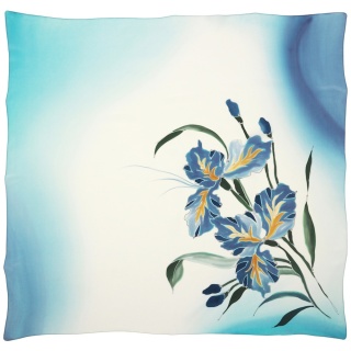 Apaszka jedwabna ręcznie malowana 88x83 cm AM-1054