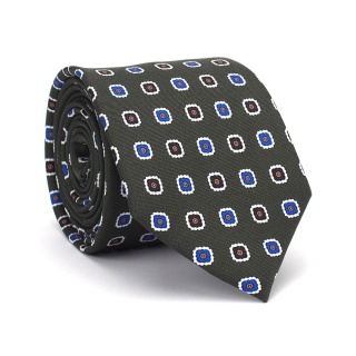 IT-014 Italian silk tie, print, free pack