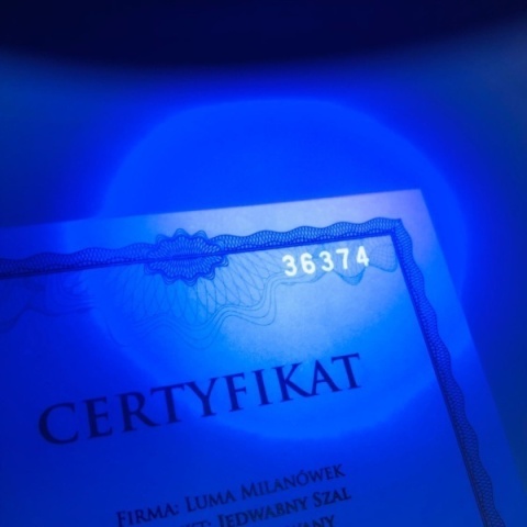 Krawat jedwabny w drewnianym pudełku KRD-542