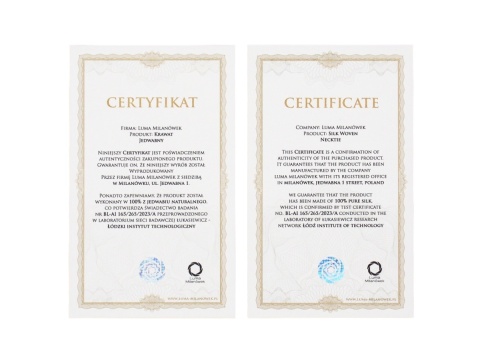 Krawat jedwabny w drewnianym pudełku KRD-PL2019