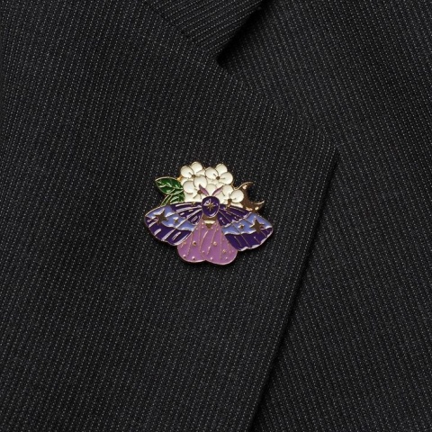 Moth lapel pin PIN-02