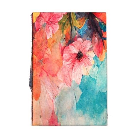 Ciepły szalik damski niebieski 200x70cm