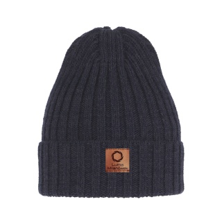 Men's merino wool hat navy blue