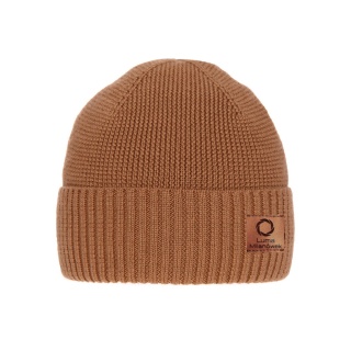 Men's merino wool hat, brown