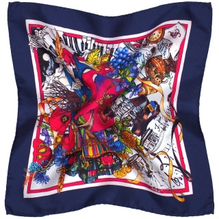 Silk Pocketsquare Fryderyk Chopin - 30x30cm CH-1044