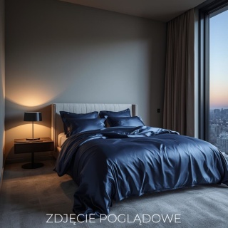 Satin Bedding Cover with Zipper, ~200x140 cm