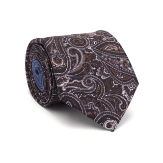 Men's silk tie paisley pattern IT-035