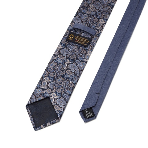 Krawat męski jedwabny wzór paisley IT-044