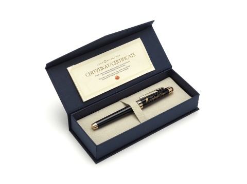 Fryderyk Chopin ballpoint pen with amber KPZ-CH