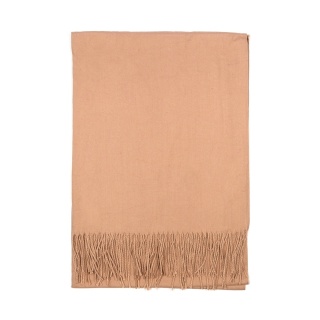 Pudrowo różowy szal damski zimowy Cashmere Touch Collection 200x70cm