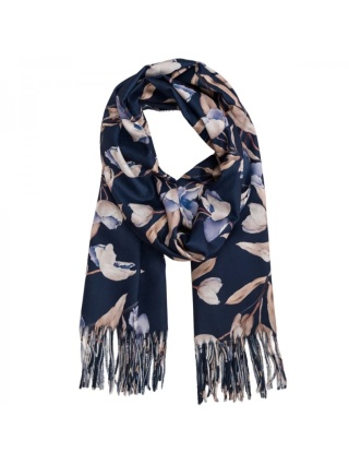 Women's scarf 100% viscose navy blue 200x70cm