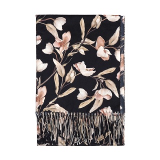 Women's scarf 100% viscose black 200x70cm