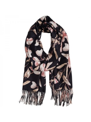 Women's scarf 100% viscose black 200x70cm