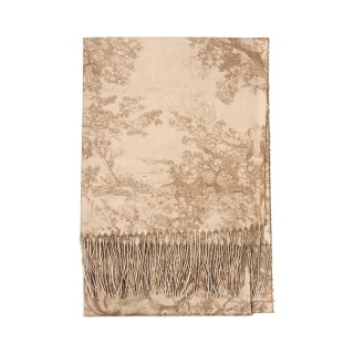 Toile de Jouy Collection winter scarf beige 200x70cm